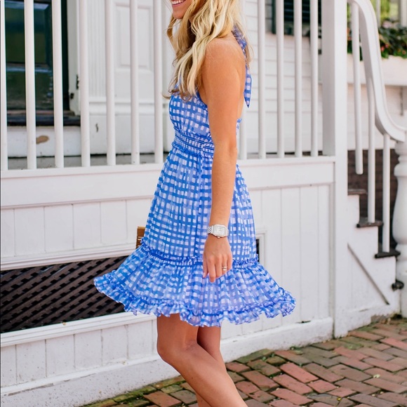 Lilly Pulitzer Dresses & Skirts - Pristine Lilly Pulitzer Blue Gingham Cailee Dress